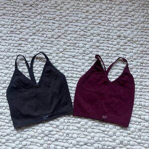 SET active sculptflex ribbed v bra